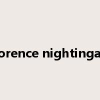 florence nightingale是什么意思