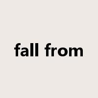 fall from是什么意思