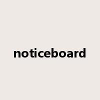 noticeboard是什么意思