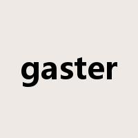 gaster是什么意思