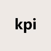 kpi是什么意思