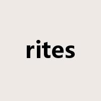 rites是什么意思
