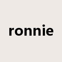 ronnie是什么意思