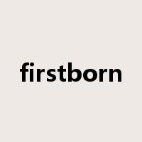 firstborn是什么意思