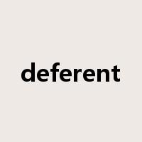 deferent是什么意思