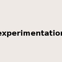 experimentation是什么意思