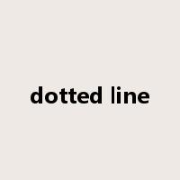 dotted line是什么意思