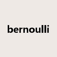 bernoulli是什么意思