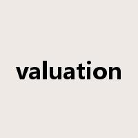 valuation是什么意思