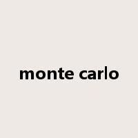 monte carlo是什么意思