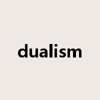 dualism是什么意思