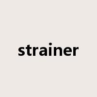 strainer是什么意思