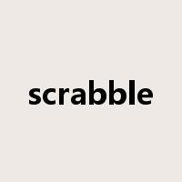 scrabble是什么意思