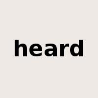 heard是什么意思