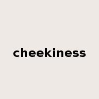cheekiness是什么意思