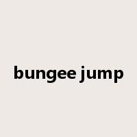 bungee jump是什么意思