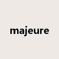 majeure是什么意思