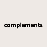 complements是什么意思
