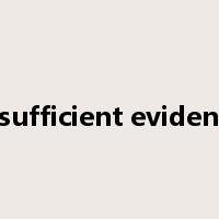 insufficient evidence是什么意思