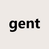 gent是什么意思