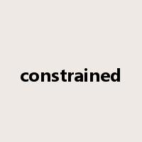 constrained是什么意思