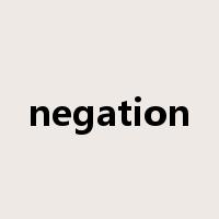 negation是什么意思