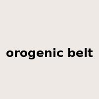 orogenic belt是什么意思