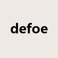 defoe是什么意思