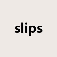 slips是什么意思