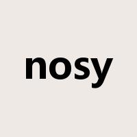 nosy是什么意思