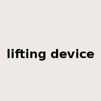 lifting device是什么意思