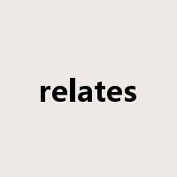 relates是什么意思