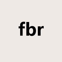 fbr是什么意思