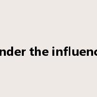 under the influence是什么意思