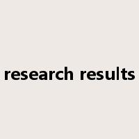 research results是什么意思