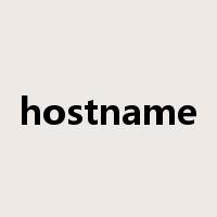hostname是什么意思