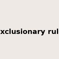 exclusionary rule是什么意思