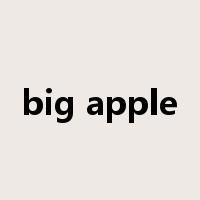 big apple是什么意思