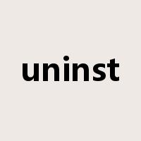 uninst是什么意思
