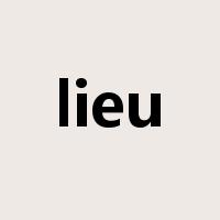 lieu是什么意思