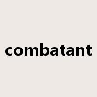 combatant是什么意思