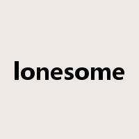 lonesome是什么意思