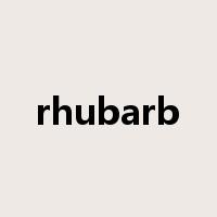 rhubarb是什么意思