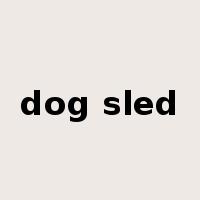 dog sled是什么意思