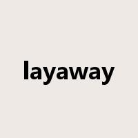 layaway是什么意思