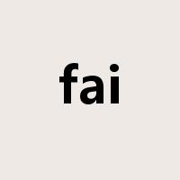 fai是什么意思
