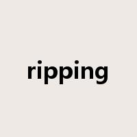 ripping是什么意思