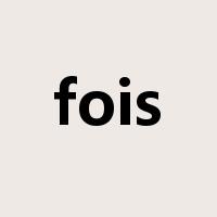 fois是什么意思