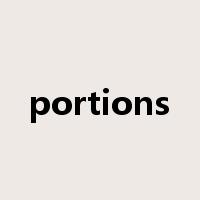 portions是什么意思