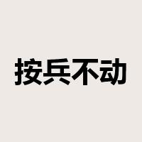 按兵不动是什么意思
